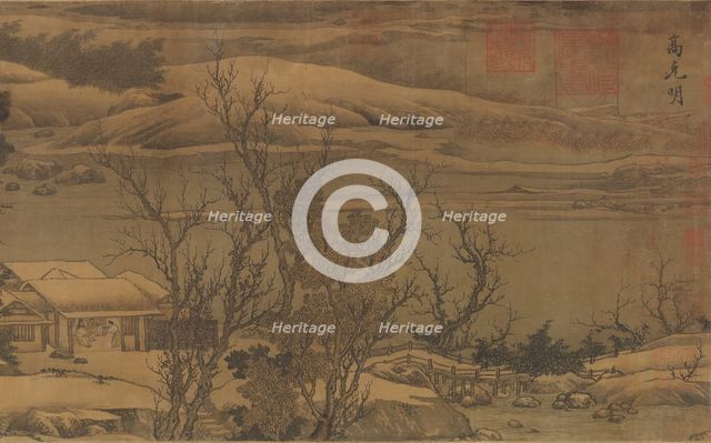 Streams and Mountains Under Fresh Snow, ca. late 12th century. Creators: Liu Songnian, Gao Keming.