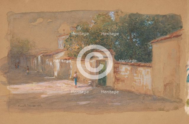 Street, 1906. Creator: Felicián Moczik.