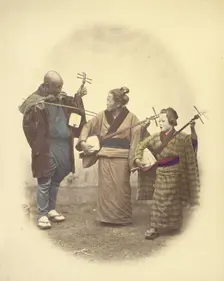 Street Musicians, 1866-1867. Creator: Felice Beato
