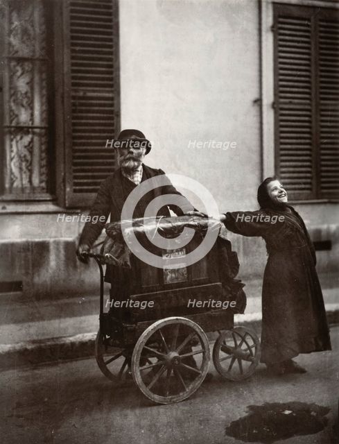 Street Musicians, 1898-1899, (1956). Creator: Eugene Atget.