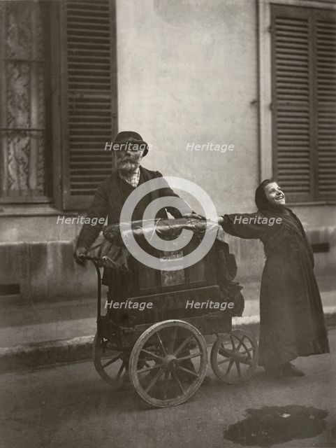 Street Musicians, 1898-1899, printed 1956. Creator: Eugene Atget.