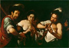 Street Musicians, c1630. Creator: Bernardo Strozzi