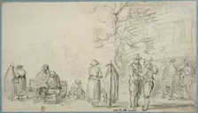 Street market. Creator: Francois Knibbergen
