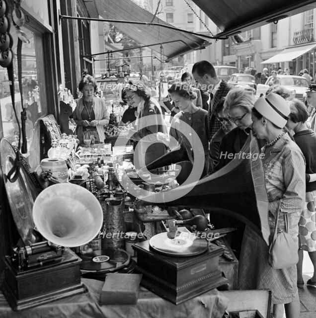 Street market, Portobello Road, London, 1962-1964. Artist: John Gay