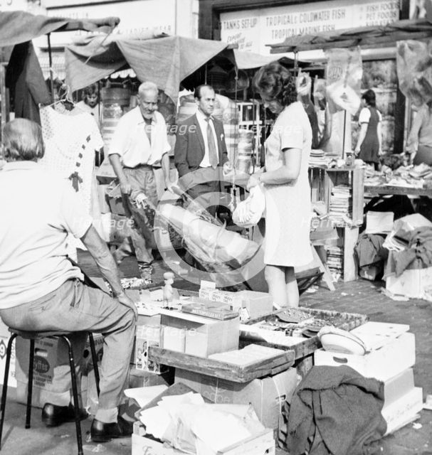 Street market scene, 1960s. Creator: Unknown.