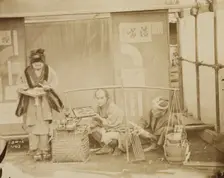 Street Merchants, 1884. Creator: Unknown