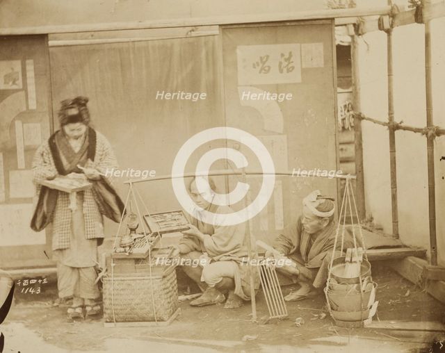 Street Merchants, 1884. Creator: Unknown.