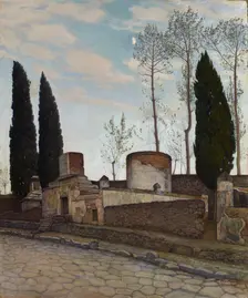 Street of Tombs in Pompeii, 1902. Creator: Werner von Hausen