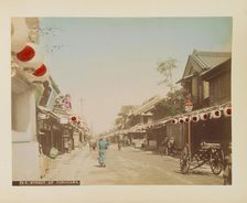 Street of Yokohama, c.1900. Creator: Unknown photographer