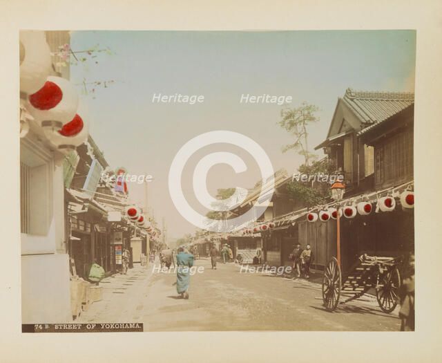 Street of Yokohama, c.1900. Creator: Unknown photographer.