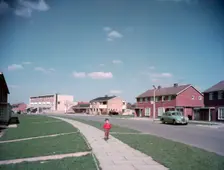 Street on a housing estate, c1955-1965 (?). Creator: Arthur Charles Kirby Ware