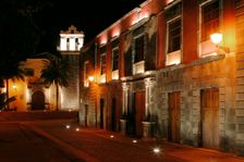 Street at night, Garachico, Tenerife, 2007. Creator: Peter Thompson
