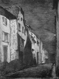 Street at Saverne 1858, (1903). Artist: James Abbott McNeill Whistler