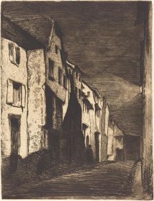 Street at Saverne, 1858. Creator: James Abbott McNeill Whistler