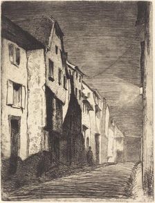 Street at Saverne, 1858. Creator: James Abbott McNeill Whistler