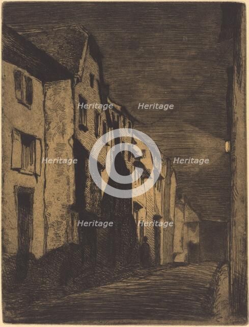 Street at Saverne, 1858. Creator: James Abbott McNeill Whistler.