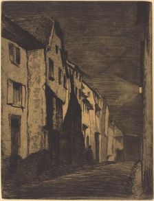 Street at Saverne, 1858. Creator: James Abbott McNeill Whistler
