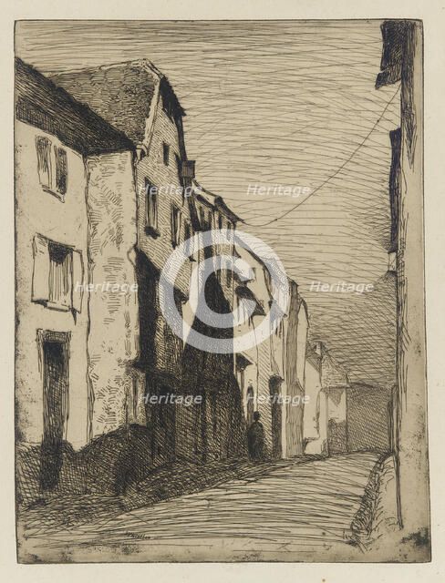 Street at Saverne, 1858. Creator: James Abbott McNeill Whistler.