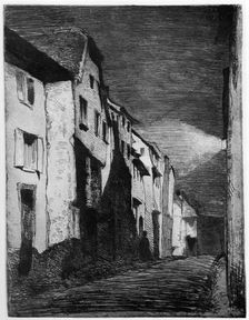 Street at Saverne 19th century (1904).Artist: James Abbott McNeill Whistler