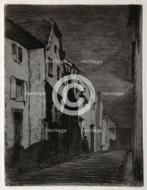 Street at Saverne. Creator: James McNeill Whistler (American, 1834-1903).
