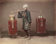 Street Amazake Seller, 1870s-1890s. Creator: Kusakabe Kimbei