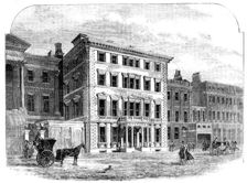 Street architecture - Baron Rothschild's new mansion, Piccadilly, 1862. Creator: Unknown