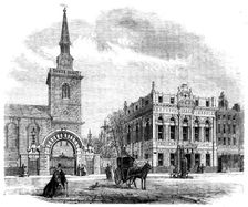 Street architecture - St. James's new vestry hall, Piccadilly, 1862. Creator: Unknown