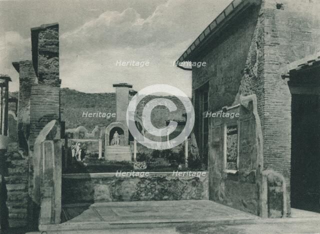 Street ascending to the forum, Pompeii, Italy, 1927. Creator: Eugen Poppel.