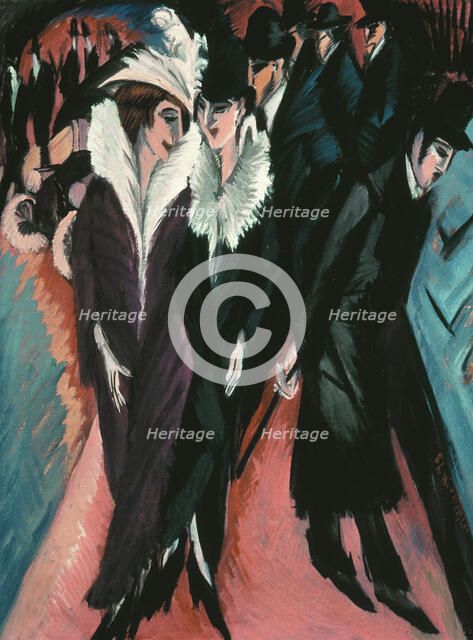 Street, Berlin. Artist: Kirchner, Ernst Ludwig (1880-1938)