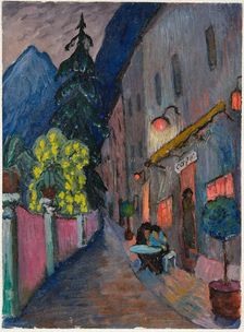 Street café. Creator: Werefkin, Marianne, von (1860-1938)