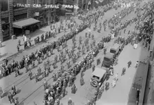 Street car strike parade, 1916. Creator: Bain News Service