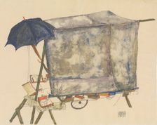 Street Cart, 1914. Creator: Egon Schiele