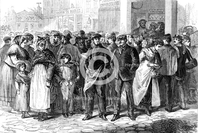 Street Characters of Paris: the Faubourg St. Antoine, 1870. Creator: Unknown.