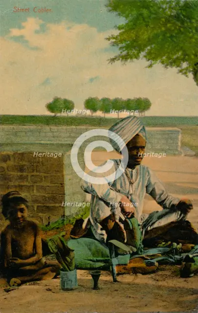 'Street Cobler', c1900. Artist: Unknown.