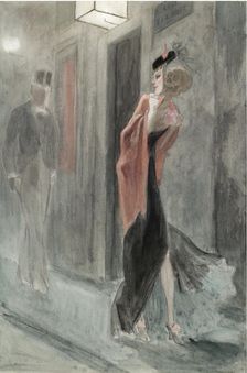 Street corner, four in the morning (Parodie humaine). Artist: Rops, Félicien (1833-1898)