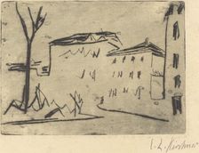 Street Corner in Dresden (Strassenecke Dresden), 1909. Creator: Ernst Kirchner