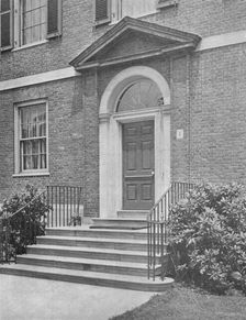 Street door to the house of Mrs WK Vanderbilt, New York City, 1924