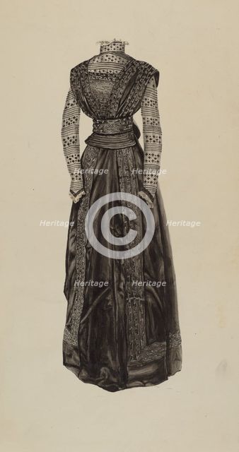 Street Dress, c. 1937. Creator: Lucien Verbeke.