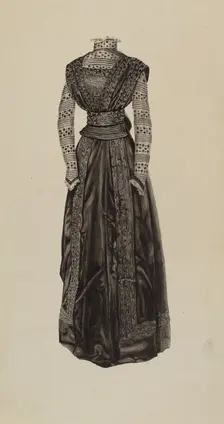 Street Dress, c. 1937. Creator: Lucien Verbeke