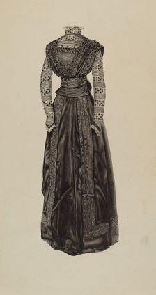 Street Dress, c. 1937. Creator: Lucien Verbeke