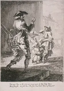 Street entertainers, Cries of London, 1760. Artist: Paul Sandby