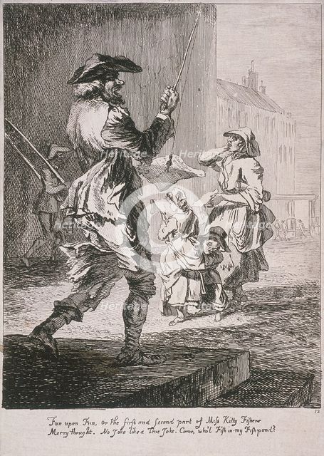 Street entertainers, Cries of London, 1760. Artist: Paul Sandby