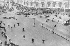 Street fighting in Petrograd, Russia, 17th July 1917