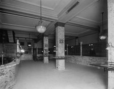 Street floor, Temple Place branch, Old Colony Trust Company, Boston, Mass., 1913 April. Creator: Unknown