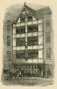 Street Front of Crosby Hall c1872. Creator: Unknown
