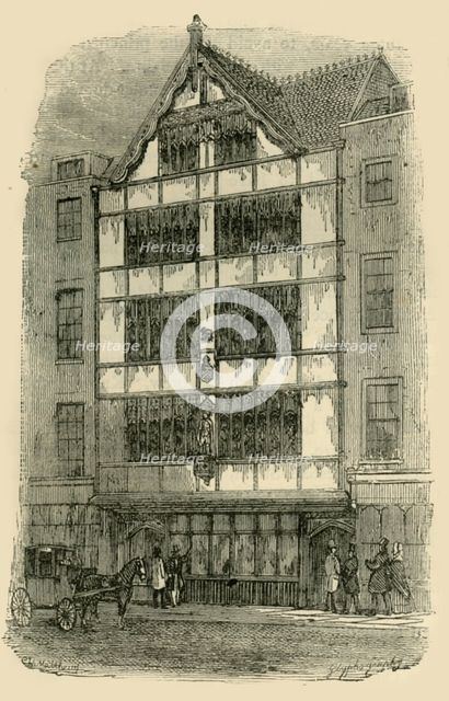 'Street Front of Crosby Hall', c1872. Creator: Unknown.