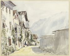 Street in Mühlbach, 1893. Creator: Ernst Morgenstern