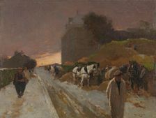 Street in Montmartre, Paris, in the Winter, 1885-1931. Creator: Willem de Zwart
