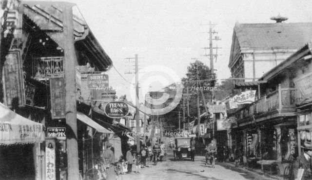 Street in Motomachi, Yokohama, Japan, 20th century. Artist: Unknown