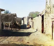 Street in old Samarkand, between 1905 and 1915. Creator: Sergey Mikhaylovich Prokudin-Gorsky